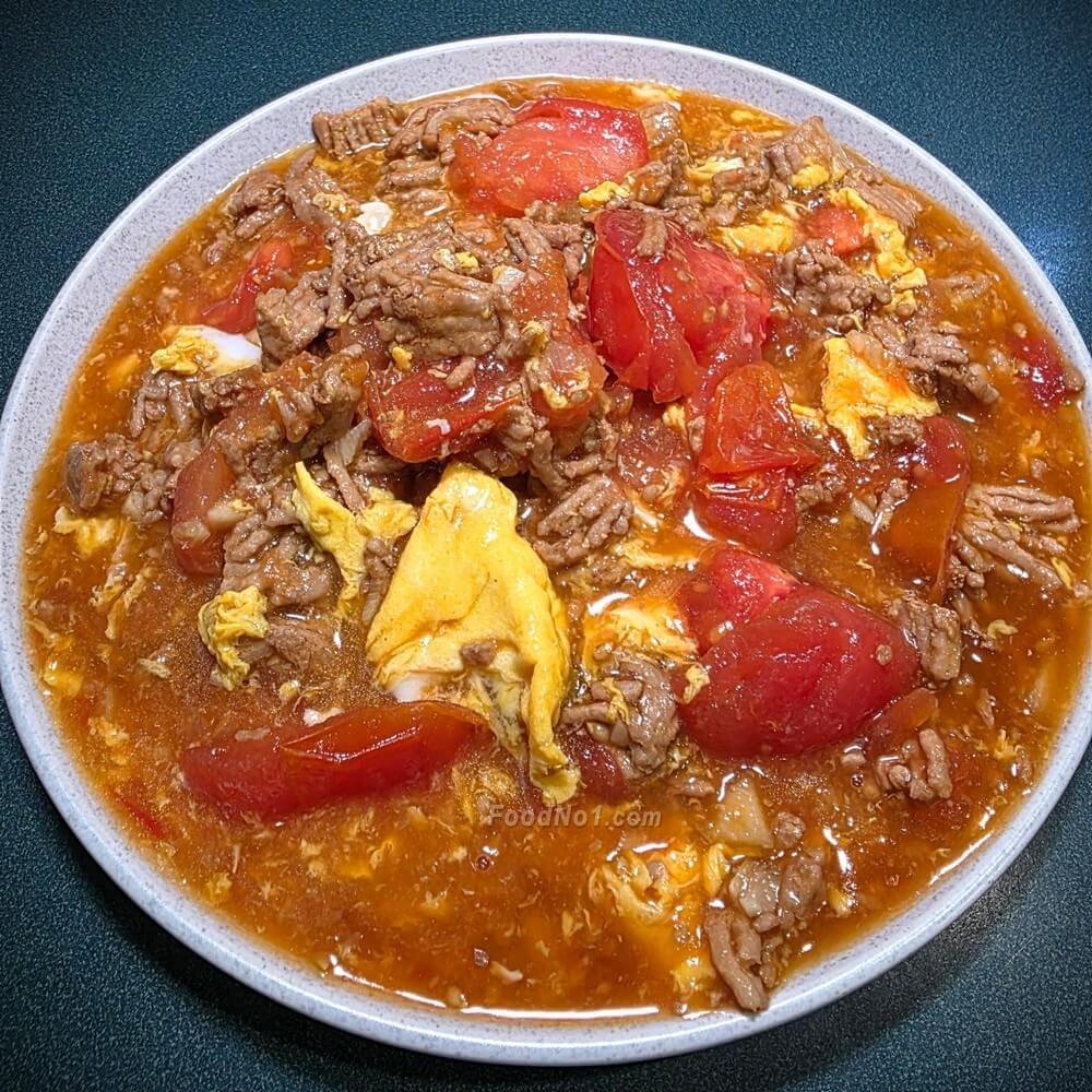 滑蛋蕃茄肉粒