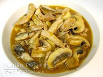 laksa-chicken-fried-mushroom