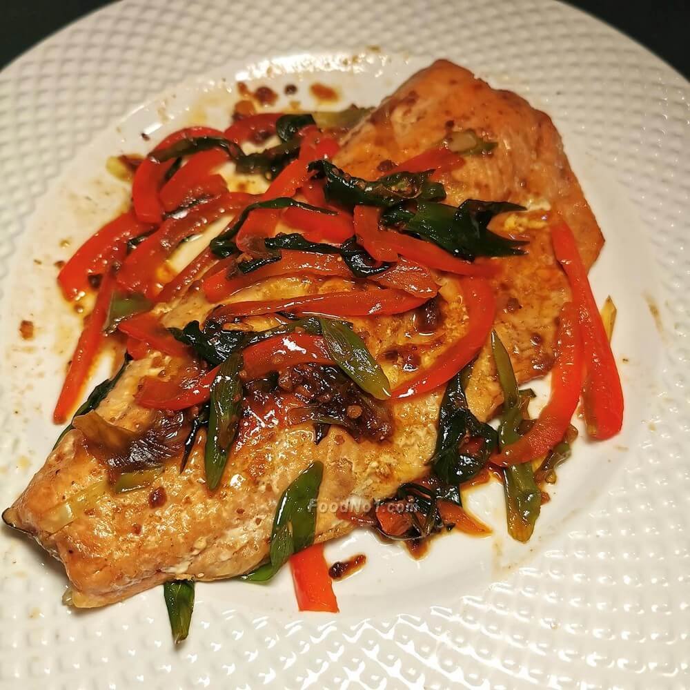 香蔥辣蒜燴三文魚柳 4130.0