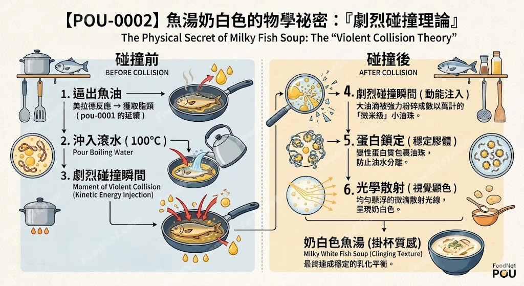 魚湯乳化反應物理理論圖
