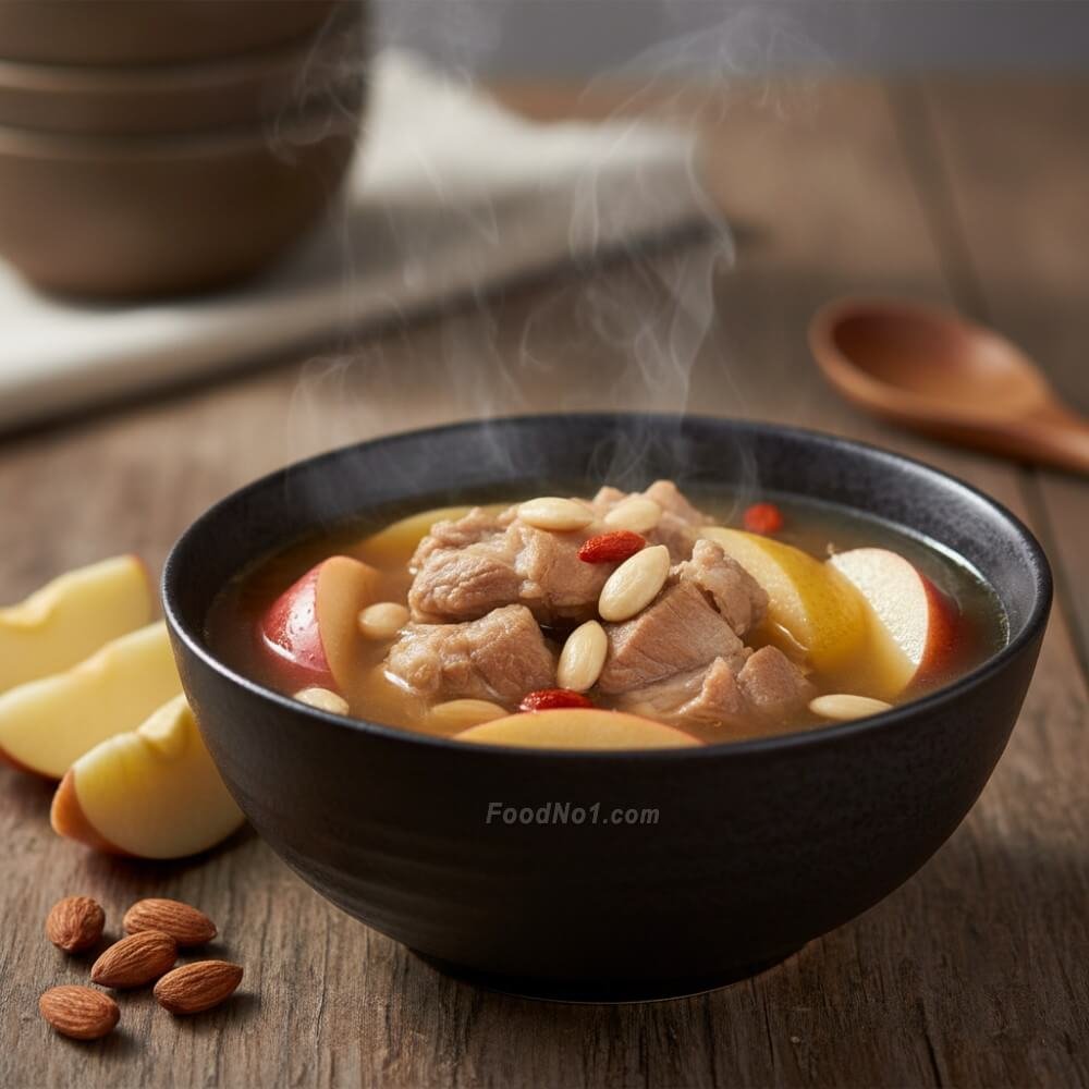 蘋果雪梨南北杏豬𦟌湯