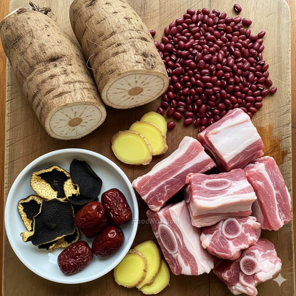 粉葛赤小豆湯-材料