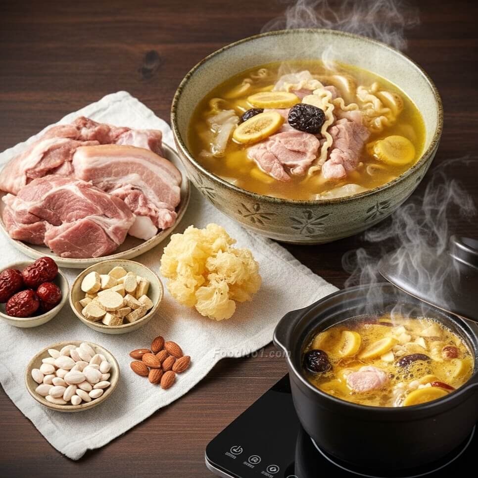 沙參玉竹豬𦟌湯-滋補