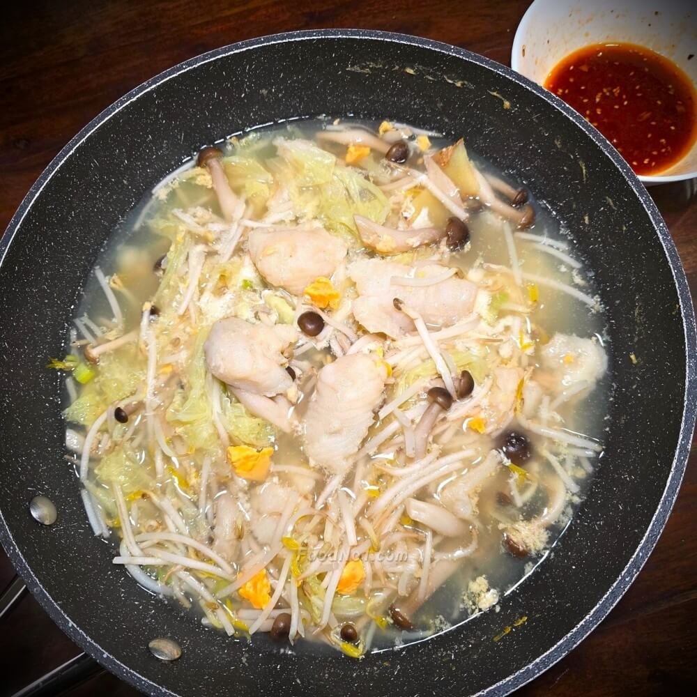 鹹蛋魚片雜菌暖窩