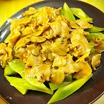 鮑貝炒萵筍，海螺料理，萵筍做法