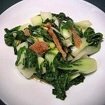 鮮炸鯪魚油炒奶白菜芯