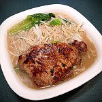韓風焦香豬扒湯麵