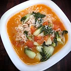 番茄奶油白菜韓式牛骨湯麵