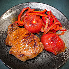 蜜糖蒜蓉牛油煎豬柳扒 蜜糖蒜蓉牛油煎豬柳扒